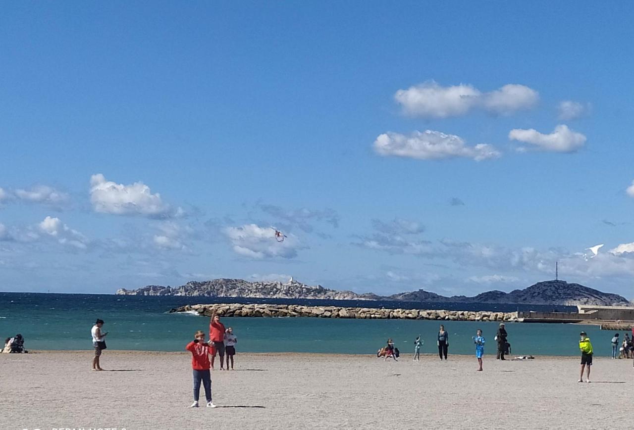 Sun Escape, Appart Renove Climatise 3 Pieces 4-6 Pers, 350M De La Plage 马赛 外观 照片