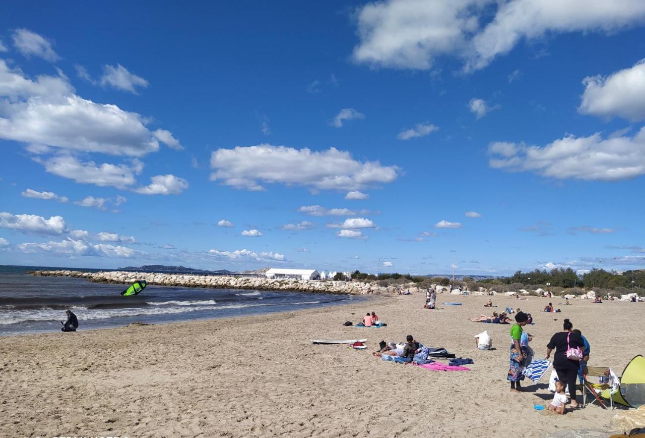 Sun Escape, Appart Renove Climatise 3 Pieces 4-6 Pers, 350M De La Plage 马赛 外观 照片