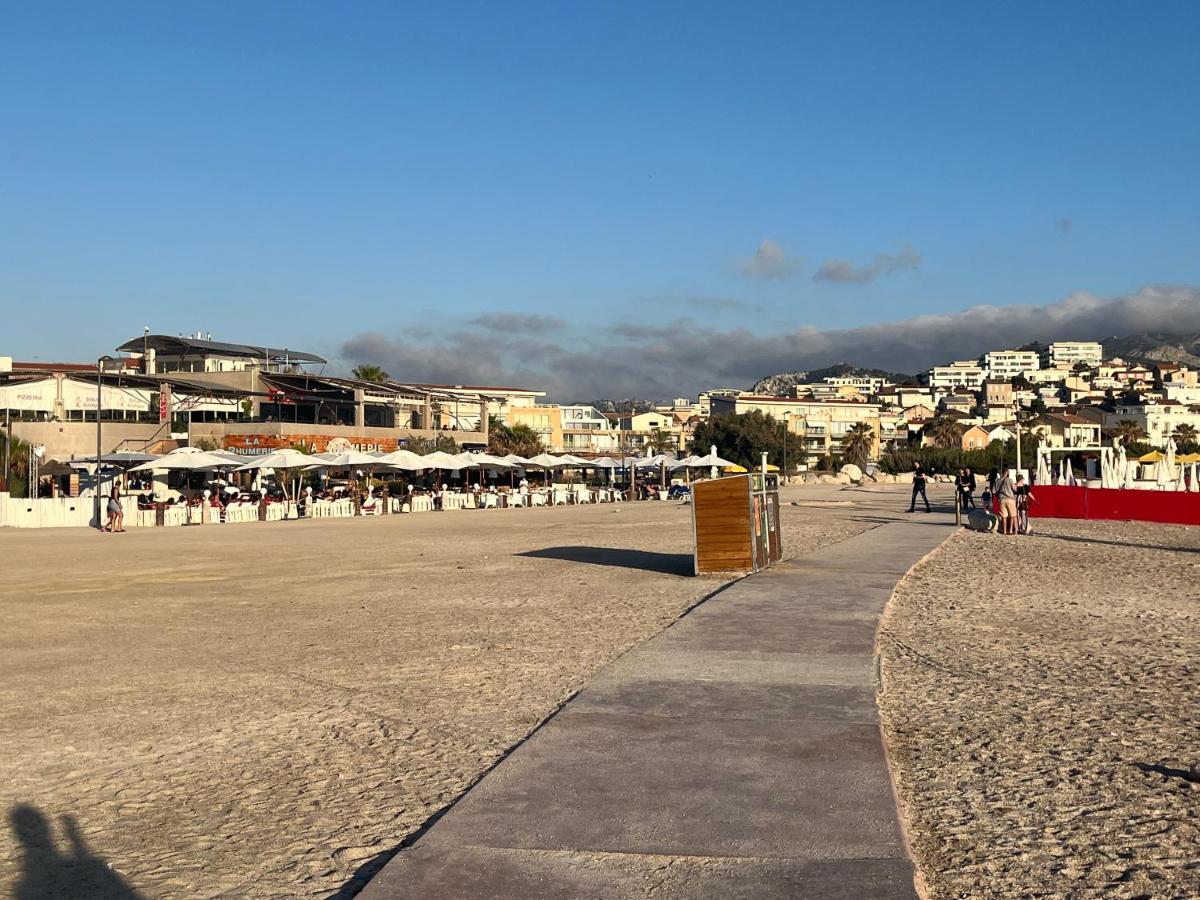 Sun Escape, Appart Renove Climatise 3 Pieces 4-6 Pers, 350M De La Plage 马赛 外观 照片