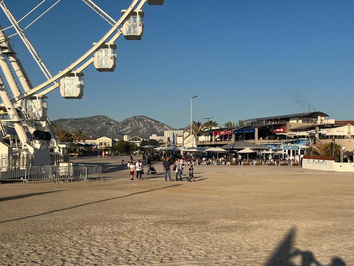 Sun Escape, Appart Renove Climatise 3 Pieces 4-6 Pers, 350M De La Plage 马赛 外观 照片